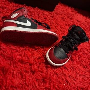 Red and Black Jordan 1s High-Top. Comes with original box.